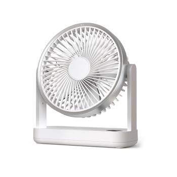 桌面小風扇臺式搖頭超靜音辦公室桌上usb可充電款家用小型強力大風力學生宿舍迷你便攜式隨身超長續航電風扇