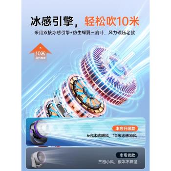 usb臺式充插電製冷桌面小風扇