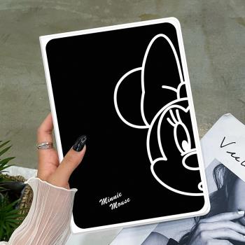 ipadair6保護套蘋果mini6殼pro11平板2024帶筆槽矽膠5迷你9電腦4支架air2書本3新款第五六七八九代13英寸適用
