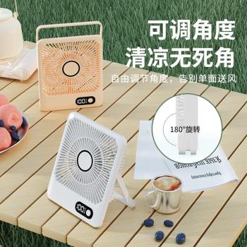 桌面風扇小型便攜式辦公室桌上大風力隨身usb充電風扇學生宿舍電風扇迷你臺式超靜音工位小風扇輕音移動吊掛