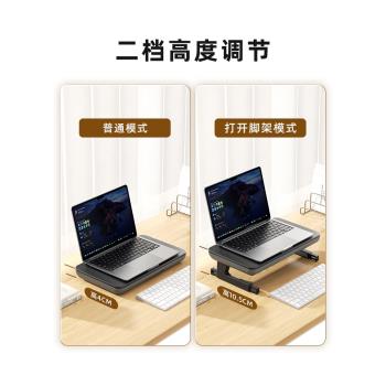臺式電腦支架顯示器增高架螢幕黑色帶抽屜抬高架墊高升降辦公休閑筆記本電腦托架多功能底座
