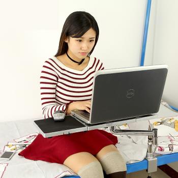 床上筆記本電腦桌子大學生宿舍懶人託電腦託鍵盤託鼠標架電腦支架14寸15.6桌面延長板子