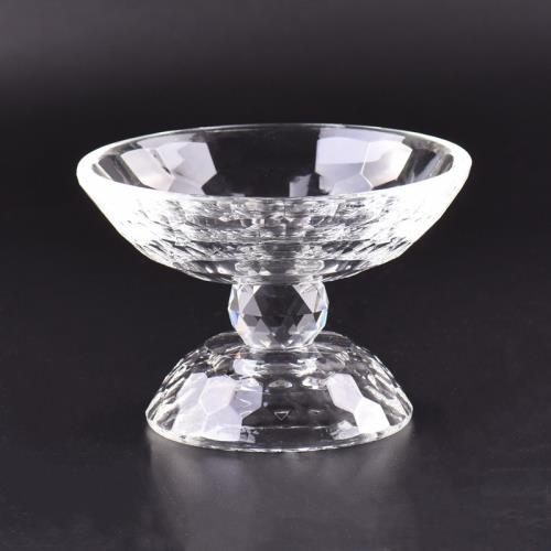 佛具用品佛堂貢盤果碟水晶高腳供盤水果盤蓮花供佛果盤