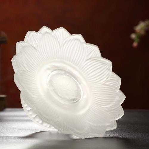 琉璃蓮花果盤 家用供奉用品 供佛供盤果碟水果盤供盤貢品供果盤