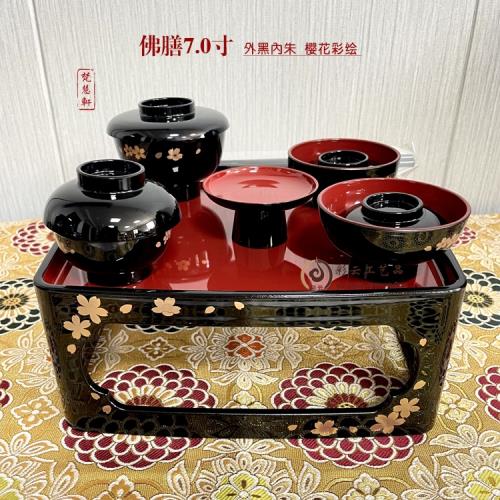 膳器具器皿 家用裝飾品桌面擺放手工彩繪擺件工藝品小供盤