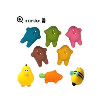 Qmonster寵物狗乳膠發聲橡膠玩具磨牙潔齒法鬥柯基幼犬啃咬解悶