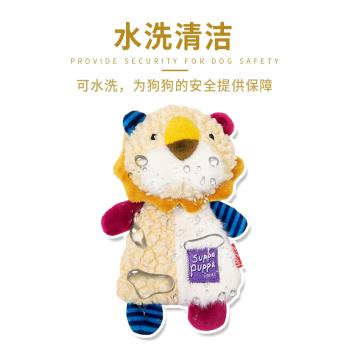 撒野星球GiGwi貴為Q仔小狗玩具毛絨寵物橡膠發聲模擬磨牙耐咬