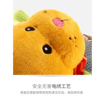 GiGwi貴為狗狗發聲玩具授勛叫叫可愛毛絨獅子陪伴解悶寵物狗玩具