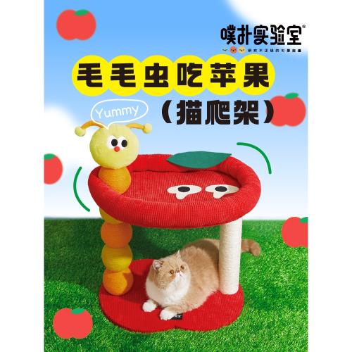 小芥嚴選 噗撲實驗室毛毛蟲蘋果貓爬架貓窩貓樹一體小型不占地貓