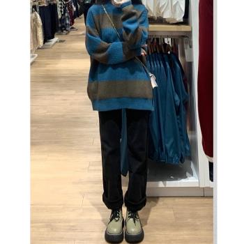 黑色顯瘦百搭高腰彈力加絨牛仔褲