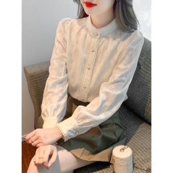 春秋冬季女裝時尚爆款蕾絲襯衫