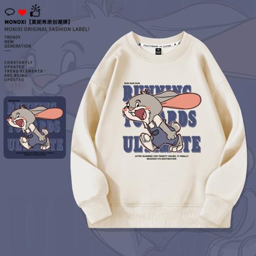 奶系正肩衛衣女春秋薄款2025新款爆款春季女裝oversize不帶帽上衣