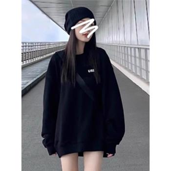 慵懶風女款秋冬加厚遮屁股衛衣