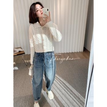 THOEY CHEN 秋冬高階感羊絨衫女100純山羊絨加厚毛衣開衫外套內搭