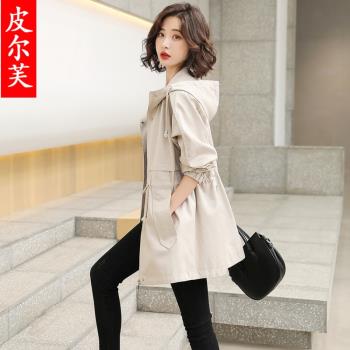 小香風中長款高階氣質chic風衣