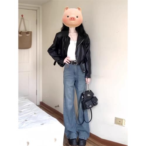 黑色皮衣外套女短款小個子2025春秋季復古機車服港風氣質pu皮夾克