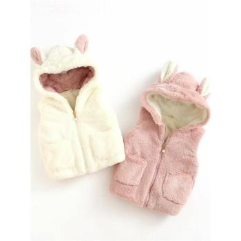 女寶寶秋冬外穿1歲加厚嬰兒毛絨