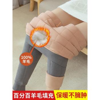羊毛內穿冬季加絨東北特厚保暖褲