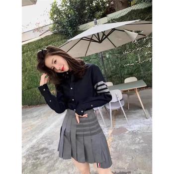 TB法蘭絨男女同款保暖長袖襯衫