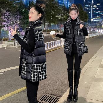 小香風韓版黑色短款外穿羽絨服