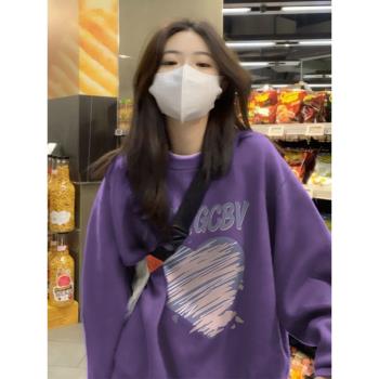 高階感超好看加厚oversize衛衣