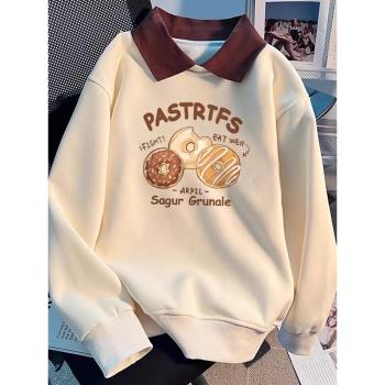 Polo加厚秋冬假兩件大碼復古衛衣