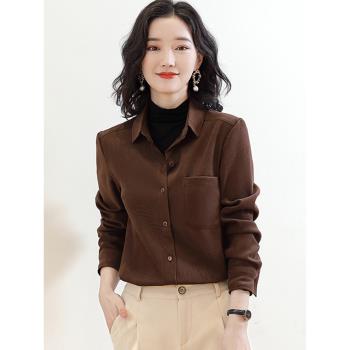 哥弟磨毛長袖燈芯絨設計感襯衫