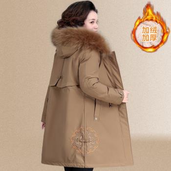 冬裝羽絨小個子風衣外套派克服