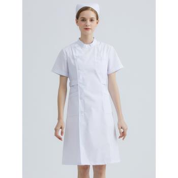 厚款立領偏襟大碼口腔醫院護士服