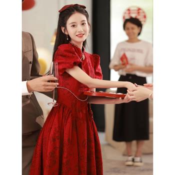 高階感冬季新中式婚紗禮服裙旗袍