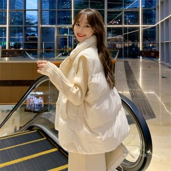 網紅女款學院風日系羽絨棉馬甲