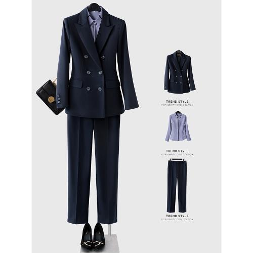 高端西裝套裝女春秋季外套律師正裝工作服職業面試氣質女神范西服