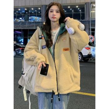 大童秋冬季中長款加厚棉服毛絨