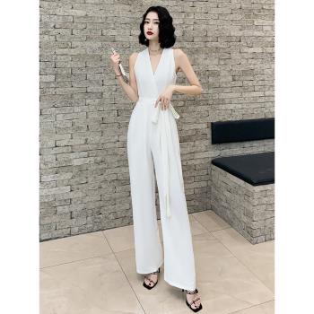 白色長款宴會大氣高階感小晚禮服