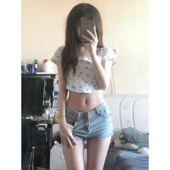 修身彈力性感ins潮牛仔短褲