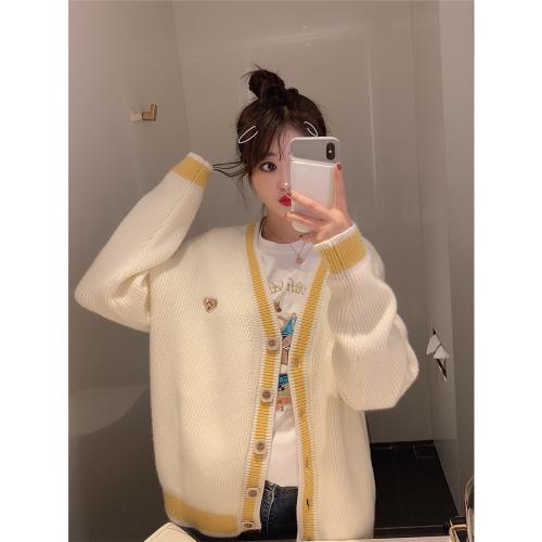 網紅毛衣女開衫外套春秋裝2025新款百搭顯瘦針織衫上衣寬松慵懶風