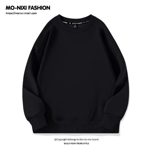 正肩衛衣女春秋款2025年新款爆款薄款外套春季寬松圓領情侶裝上衣