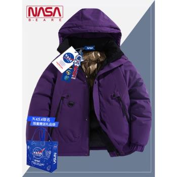 (免運)NASA聯名石墨烯棉衣男款秋冬季2024年加厚沖鋒衣工裝外套羽絨棉服