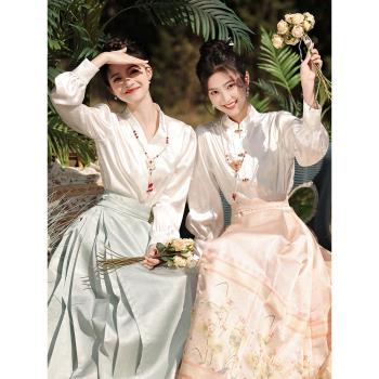 姐妹團中式馬面裙高階小眾伴娘服