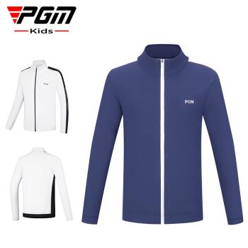 PGM兒童高爾夫服裝外套男童光發熱內裡時尚衣服防風保暖運動上衣