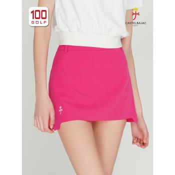 Castelbajac（C牌）高爾夫女裝夏季新品時尚運動A字女士百褶裙