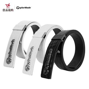 TaylorMade泰勒梅高爾夫腰帶男士新款運動鱷魚皮紋golf皮帶