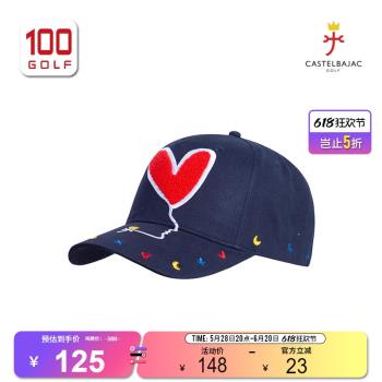 CASTELBAJAC高爾夫球帽女 全新時尚女帽法國藝術印花時尚運動帽
