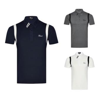夏高爾夫服裝男短袖透氣速幹排汗吸濕球T恤上衣衣戶外運動Polo衫