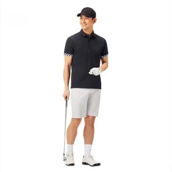韓國高爾夫球服男裝新款夏季T恤運動高階休閑速幹polo衫短袖上衣