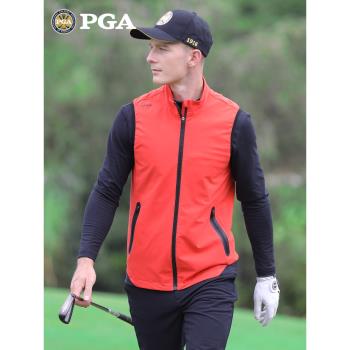 美國PGA 高爾夫馬甲 男士服裝 秋季運動外套男裝衣服