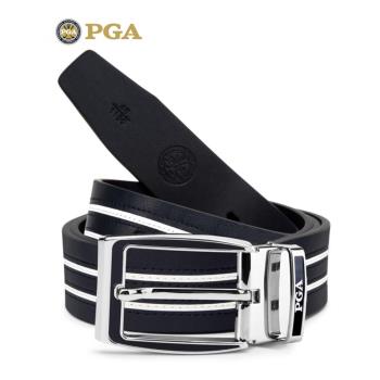美國PGA 高爾夫皮帶 士針扣皮帶 頭層牛皮腰帶合金扣頭 高階禮品