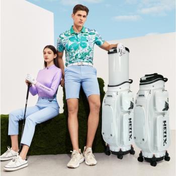HELIX喜力克斯高爾夫球包炫彩防水男女士golf萬向輪航空託運球包