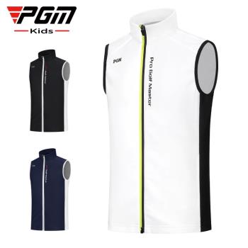 PGM 秋冬新品高爾夫兒童馬甲保暖立領馬甲外套光發熱運動男童服裝