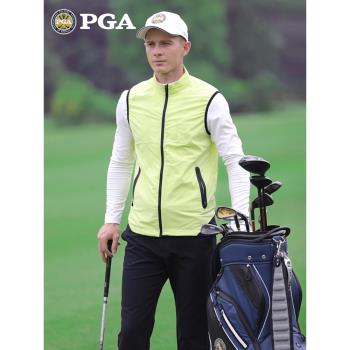 美國PGA 高爾夫服裝男士馬甲背心外套男防曬皮膚衣風衣男裝上衣